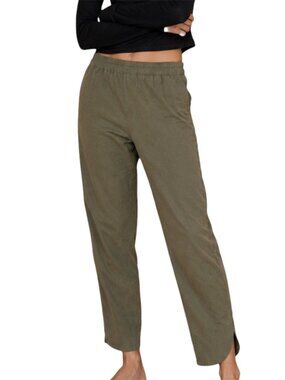 M Marine Layer Allison Pant Sage Olive Pull On Ankle Pants